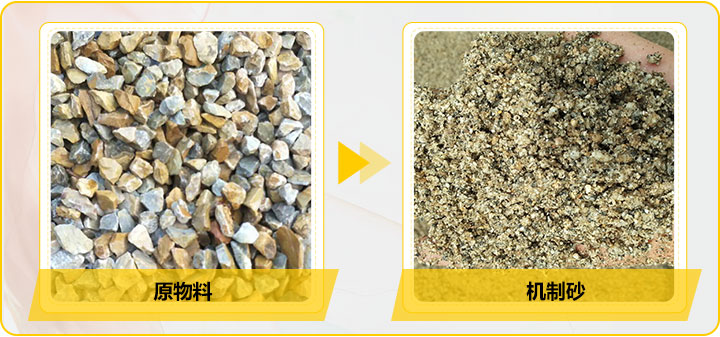 原料制成机制砂发挥更大的利用价值